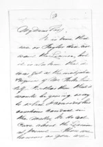 4 pages written   1873 by Alexander Kennedy in Napier City to Sir Donald McLean in Maraekakaho, from Inward letters -  Alexander Kennedy