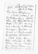 4 pages written 30 Apr 1863 by George Sisson Cooper in Woodlands to Sir Donald McLean, from Inward letters - George Sisson Cooper