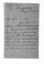 4 pages written 11 May 1867 by John Marshall to Sir Donald McLean, from Inward letters - Surnames, Mar - Mar