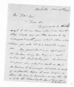 2 pages written 13 Nov 1865 by John Sim in Mohaka to Sir Donald McLean, from Inward letters - John Sim