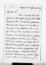 3 pages written 13 Sep 1869 by John Thomas Tylee in Napier City to Sir Donald McLean, from Inward letters - Surnames, Tut - Tyl