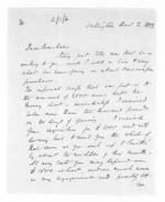 4 pages written 2 Nov 1863 by Sir Francis Dillon Bell in Wellington to Sir Donald McLean, from Inward letters - Francis Dillon Bell