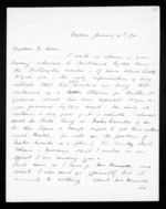9 pages written 4 Jan 1870 by John Davies Ormond in Napier City to Sir Donald McLean, from Inward letters - J D Ormond