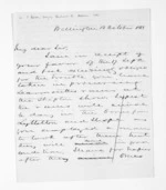 2 pages written 13 Oct 1868 by Sir Donald McLean in Wellington, from Outward drafts and fragments