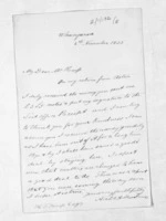 2 pages written 6 Nov 1855 by Archibald Alexander MacInnes in Whangaroa to Henry Tacy Kemp, from Inward letters -  Archibald Alexander MacInnes and others