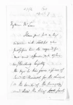 4 pages written 7 Apr 1860 by Sir Thomas Robert Gore Browne to Sir Donald McLean, from Inward letters -  Sir Thomas Gore Browne (Governor)