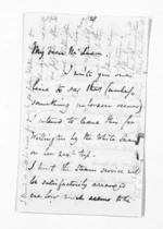 4 pages written by Sir Thomas Robert Gore Browne to Sir Donald McLean, from Inward letters - Sir Thomas Gore Browne (Governor)