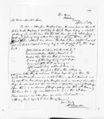 2 pages written 16 Apr 1869 by Algernon Gray Tollemache to Sir Donald McLean, from Inward letters - A G Tollemache