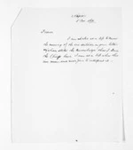 1 page written 5 Oct 1866 by an unknown author in Napier City, from Outward drafts and fragments