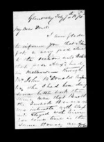 5 pages written 7 Feb 1874 by an unknown author in Glenorchy to Sir Donald McLean, from Inward family correspondence - Archibald John McLean (brother)