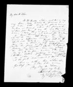 2 pages written 17 Sep 1853 by Robert Roger Strang to Sir Donald McLean, from Family correspondence - Robert Strang (father-in-law)