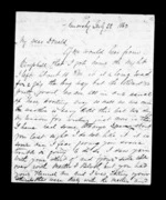 4 pages written 22 Jul 1863 by Archibald John McLean in Glenorchy to Sir Donald McLean, from Inward family correspondence - Archibald John McLean (brother)