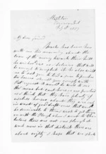 3 pages written 11 Feb 1857 by James Preece in Coromandel to Sir Donald McLean in Auckland Region, from Inward letters - James Preece
