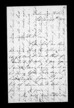 5 pages written 14 Sep 1851 by Susan Douglas McLean in Wellington to Sir Donald McLean, from Inward family correspondence - Susan McLean (wife)
