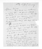 2 pages written 6 Jun 1857 by William John Warburton Hamilton in Lyttelton to Sir Donald McLean, from Inward letters - J W Hamilton