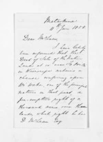 2 pages written 11 Jun 1858 by John Valentine Smith to Sir Donald McLean, from Inward letters - Surnames, Smith