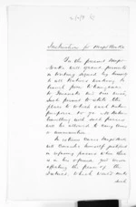 2 pages written 12 Mar 1870 by Sir William Fox in Auckland Region to Maillard Noake, from Minister of Colonial Defence - Administration of colonial defence