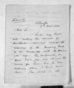 5 pages written 7 Dec 1872 by Thomas William Lewis and Thomas William Lewis in Wellington, from Inward letters -  T W Lewis