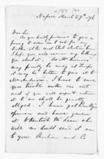 2 pages written 27 Mar 1876 by J W Carlile in Napier City, from Inward letters - Surnames, Cam - Car