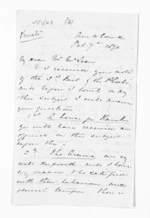 10 pages written 7 Oct 1870 by Henry Tacy Clarke in Auckland Region to Sir Donald McLean, from Inward letters - Henry Tacy Clarke