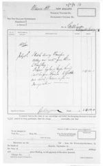 2 pages, from Superintendent, Hawkes Bay and Government Agent, East Coast - Miscellaneous papers