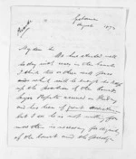 4 pages written Aug 1873 by Samuel Locke in Gisborne, from Inward letters - Samuel Locke