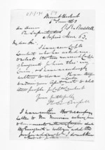 2 pages written 6 Jun 1863 by Henry Robert Russell to Sir Donald McLean in Napier City, from Inward letters - H R Russell