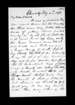 2 pages written 4 Feb 1876 by Archibald John McLean in Glenorchy to Sir Donald McLean, from Inward family correspondence - Archibald John McLean (brother)