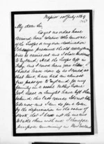3 pages written 10 Jul 1869 by John Thomas Tylee in Napier City to Sir Donald McLean, from Inward letters - Surnames, Tut - Tyl