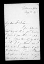 3 pages written 22 May 1851 by Susan Douglas McLean in Wellington to Sir Donald McLean, from Inward family correspondence - Susan McLean (wife)