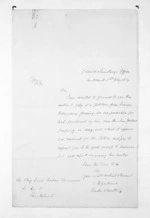 1 page written 1 Jul 1859 by William Gisborne in Auckland City to Auckland City, from Native Land Purchase Commissioner - Papers