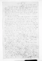 3 pages written 23 May 1870 by an unknown author in Opotiki, from Minister of Colonial Defence - East Coast hostilities