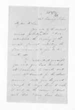 2 pages written by Edward Catchpool in Napier City to Sir Donald McLean in Napier City, from Inward letters - Surnames, Car - Cha