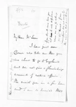 4 pages written 15 Nov 1861 by Sir Thomas Robert Gore Browne to Sir Donald McLean, from Inward and outward letters - Sir Thomas Gore Browne (Governor)
