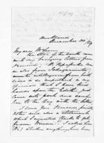 3 pages written 30 Dec 1869 by Dr Daniel Pollen in Auckland Region to Sir Donald McLean, from Inward letters - Daniel Pollen