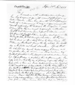 4 pages written 20 Nov 1861 by Robert Donaldson in Napier City to Sir Donald McLean, from Native Minister - Native schools
