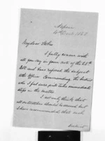 2 pages written 4 Dec 1868 by Sir Donald McLean in Napier City to Robert Stokes, from Inward letters - Surnames, Stokes