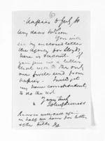 1 page written 6 Jul 1868 by John Gibson Kinross in Napier City to Sir Donald McLean, from Inward letters -  John G Kinross