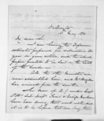 3 pages written 13 May 1872 by Colonel William Moule in Wellington to Sir Donald McLean, from Inward letters - W Moule