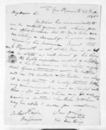 2 pages written 10 Sep 1845 by Henry King in New Plymouth to Sir Donald McLean, from Inward letters -  Henry King