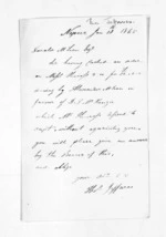 1 page written 18 Jan 1865 by Thomas Jeffares in Napier City to Sir Donald McLean, from Inward letters - Surnames, Jar - Joh