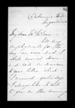 9 pages written 3 Aug 1850 by Susan Douglas McLean in Wellington to Sir Donald McLean, from Inward and outward family correspondence - Susan McLean (wife)
