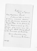 2 pages written 11 May 1875 by Sir Donald McLean in Napier City to George Edward Read, from Inward letters -  G E Read