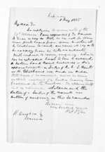 1 page written 1 May 1875 by an unknown author in Napier City to Richard Deighton in Wairoa, from Inward letters - Surnames, Dav - Dei