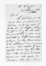 3 pages written 28 Feb 1853 by William Jenkins to Sir Donald McLean in Wellington, from Inward letters - Surnames, Jar - Joh