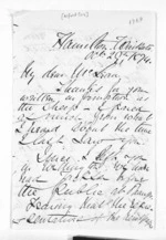 4 pages written 29 Oct 1874 by Alfred Cox in Hamilton City to Sir Donald McLean, from Inward letters - Surnames, Cor - Cox