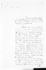 3 pages written by E T Brissenden in Auckland Region to Sir Donald McLean, from Native Minister - Meetings with Waikato chiefs and final pacification of the King Country