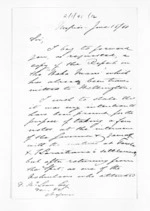 2 pages written 15 Jun 1868 by James Grindell to Sir Donald McLean in Napier City, from Inward letters - James Grindell