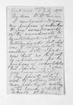 3 pages written 11 Jul 1870 by Sir William Martin in Auckland Region to Sir Donald McLean, from Inward letters - Sir William Martin