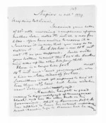 4 pages written 4 Oct 1869 by John Gibson Kinross in Napier City to Sir Donald McLean, from Inward letters -  John G Kinross